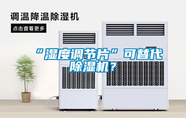 “濕度調節片”可替代除濕機？