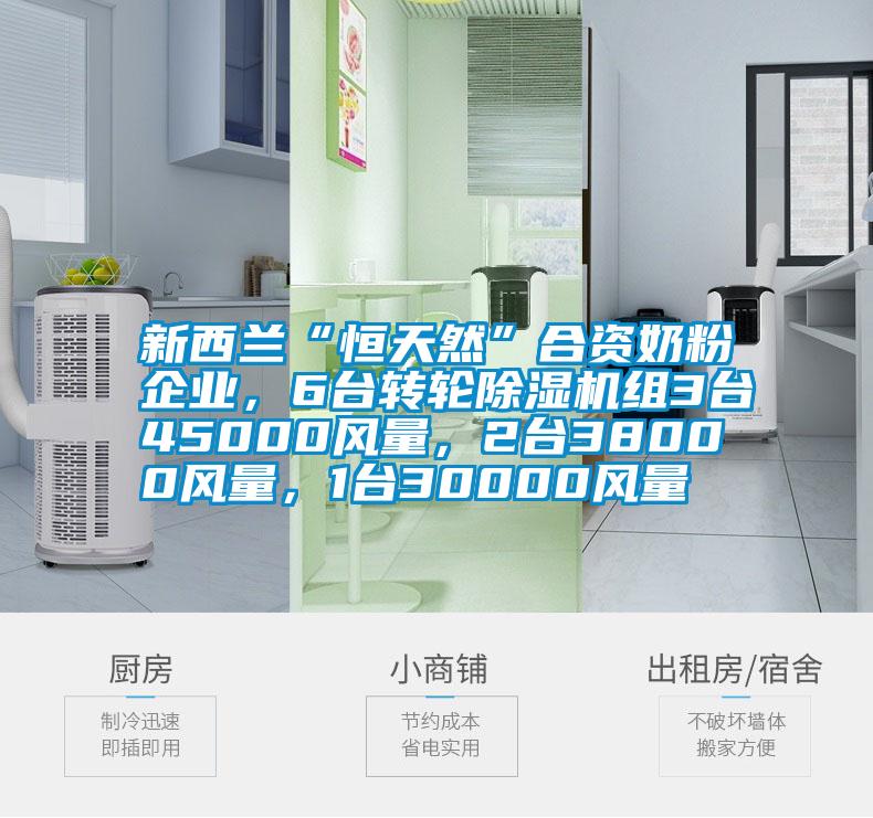 新西蘭“恒天然”合資奶粉企業，6臺轉輪除濕機組3臺45000風量，2臺38000風量，1臺30000風量