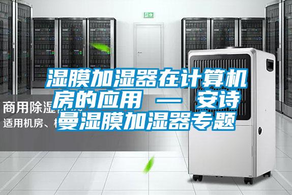 濕膜加濕器在計(jì)算機(jī)房的應(yīng)用 — 安詩(shī)曼濕膜加濕器專(zhuān)題