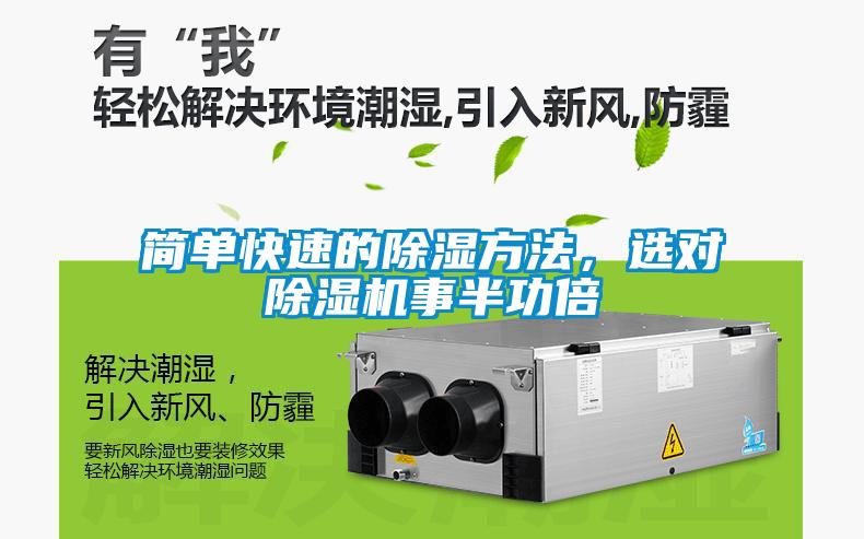 簡單快速的除濕方法,選對除濕機事半功倍