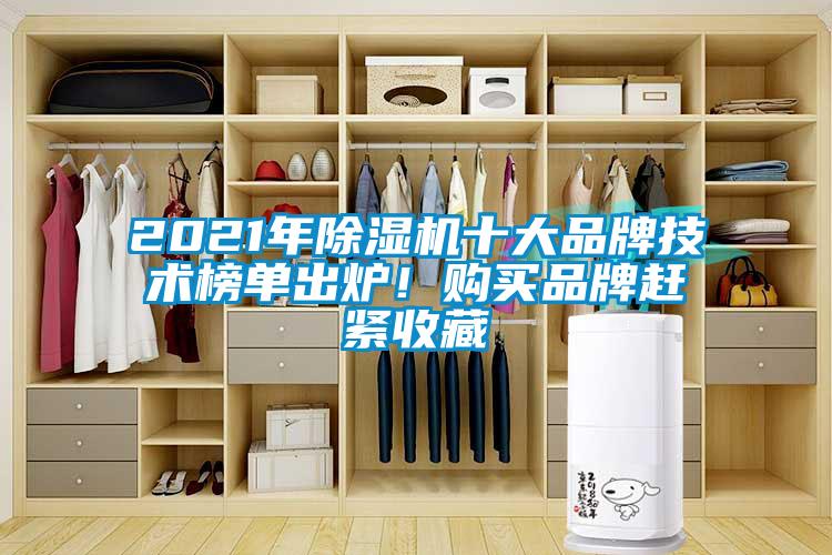 2021年除濕機(jī)十大品牌技術(shù)榜單出爐！購買品牌趕緊收藏