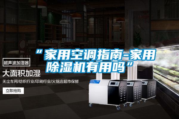 “家用空調指南-家用除濕機有用嗎”