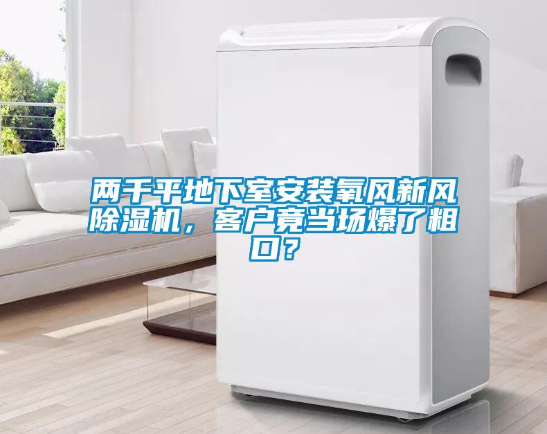 兩千平地下室安裝氧風新風除濕機,客戶竟當場爆了粗口?