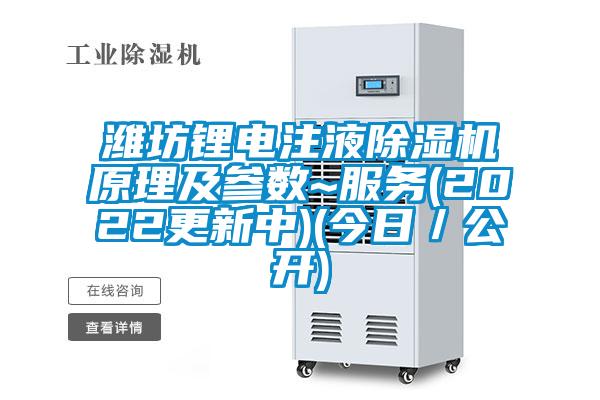 濰坊鋰電注液除濕機原理及參數~服務(2022更新中)(今日/公開)