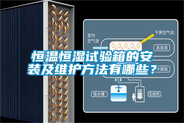 恒溫恒濕試驗(yàn)箱的安裝及維護(hù)方法有哪些?