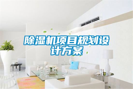除濕機項目規(guī)劃設計方案